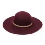 Elegant wool felt floppy hat with wide brim – women’s chic autumn fashion accessory