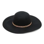 Elegant wool felt floppy hat with wide brim – women’s chic autumn fashion accessory