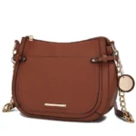 Front view of MKF Collection Raelynn Women's Shoulder Bag in vegan leather – chic designer-inspired style by BeautyPlusFashion