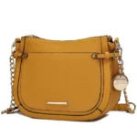 Front view of MKF Collection Raelynn Women's Shoulder Bag in vegan leather – chic designer-inspired style by BeautyPlusFashion