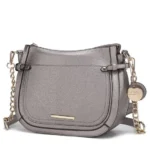 Front view of MKF Collection Raelynn Women's Shoulder Bag in vegan leather – chic designer-inspired style by BeautyPlusFashion