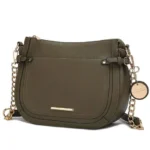 Front view of MKF Collection Raelynn Women's Shoulder Bag in vegan leather – chic designer-inspired style by BeautyPlusFashion