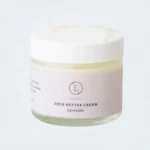 Organic lavender body cream infused with shea butter for dry skin moisture