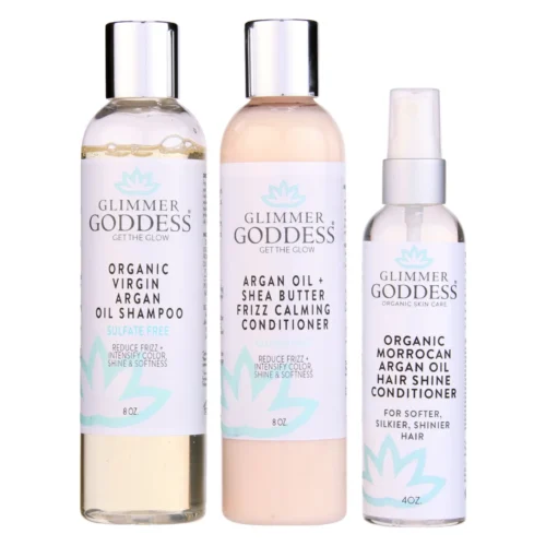 Organic Argan Oil Hair Trio – 3-Step Hydration System