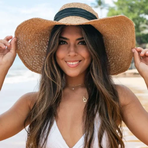 Stylish Packable Straw Beach Hat