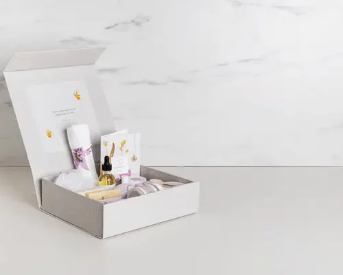 Lavender Birthday Gift Basket / Natural Bath & Body Set