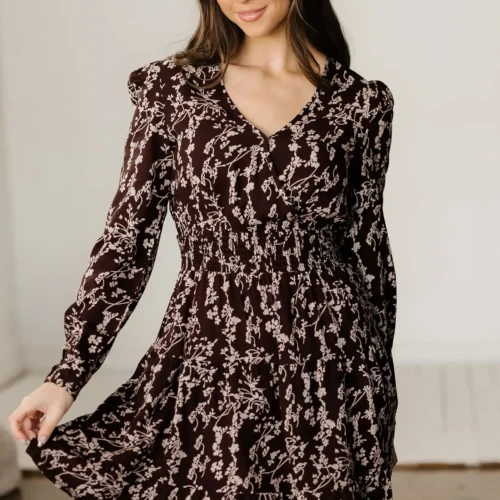 Serenity Waist Flared Mini Dress